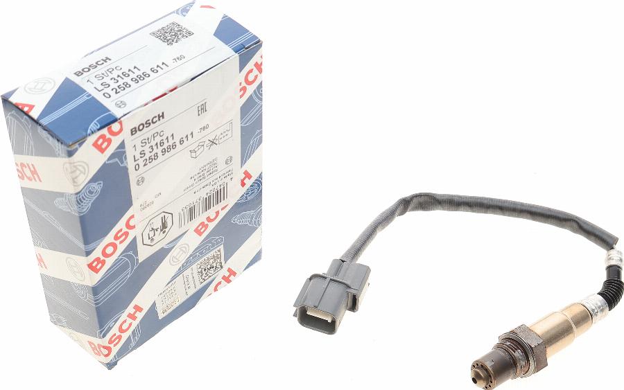 BOSCH 0 258 986 611 - Lamda-sonda www.parts5.com