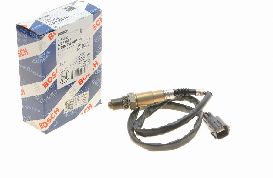 BOSCH 0 258 986 687 - Lambda-sonda www.parts5.com