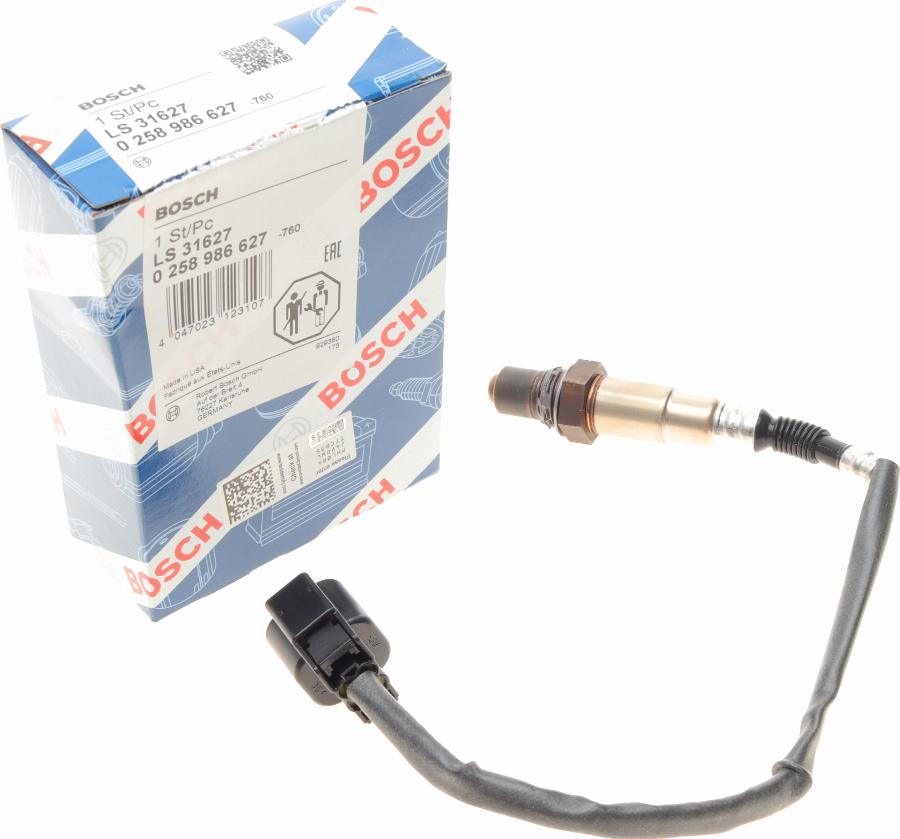 BOSCH 0 258 986 627 - Sonda Lambda www.parts5.com