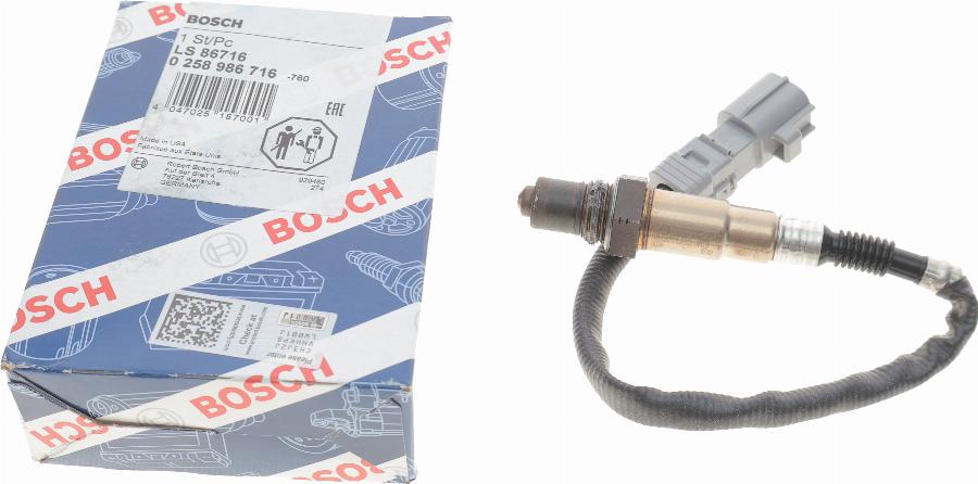 BOSCH 0 258 986 716 - Lambda sonda www.parts5.com