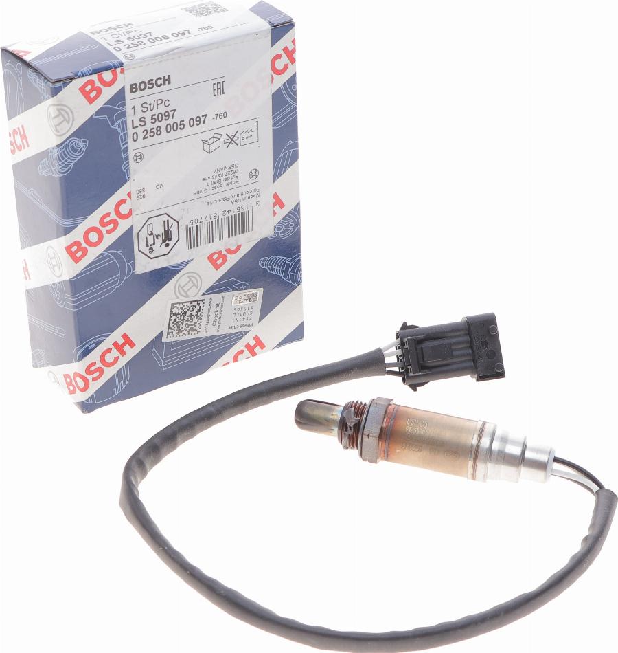 BOSCH 0 258 005 097 - Lambdaszonda www.parts5.com