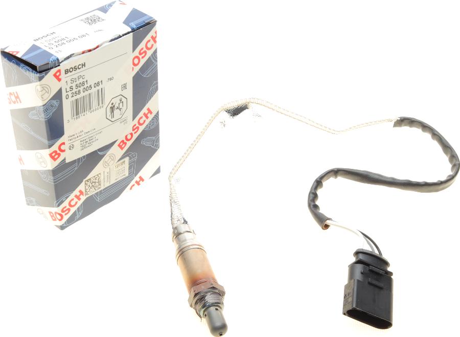 BOSCH 0 258 005 081 - Lambda sensörü www.parts5.com