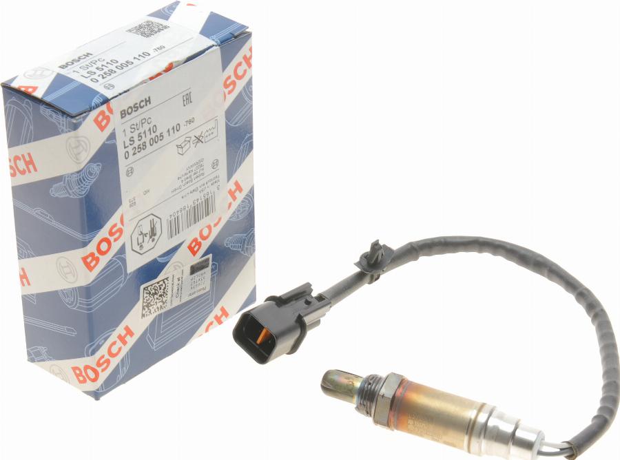 BOSCH 0 258 005 110 - Sonda Lambda www.parts5.com