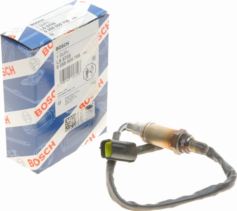 BOSCH 0 258 005 708 - Lamda-sonda www.parts5.com