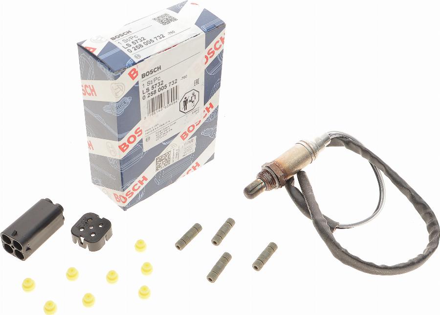 BOSCH 0 258 005 732 - Lambda Sensor www.parts5.com