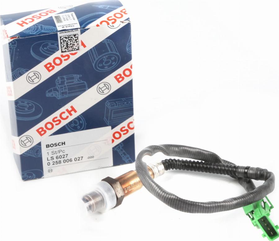 BOSCH 0 258 006 027 - Sonda Lambda parts5.com