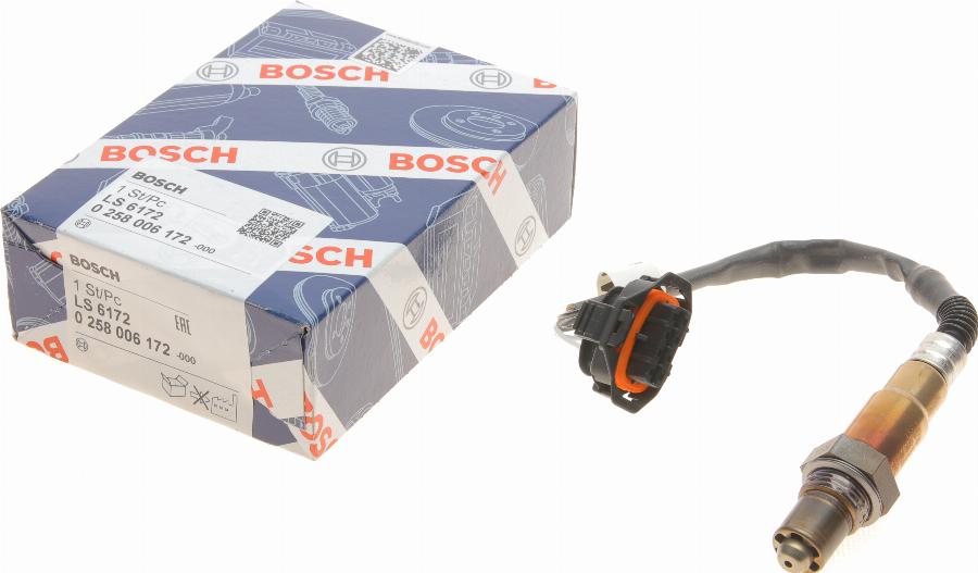 BOSCH 0 258 006 172 - Sonda Lambda www.parts5.com