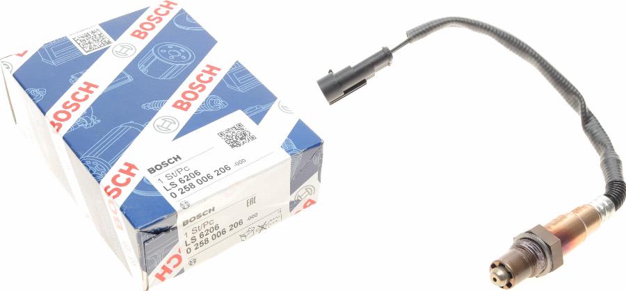 BOSCH 0 258 006 206 - Lambda sonda www.parts5.com