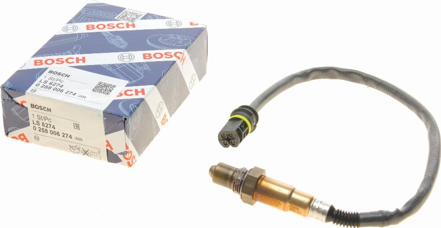 BOSCH 0 258 006 274 - Lambda Sensor parts5.com