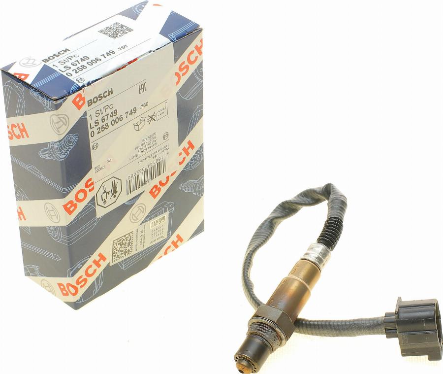 BOSCH 0 258 006 749 - Lambda-sonda www.parts5.com