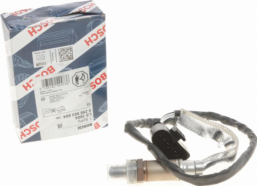 BOSCH 0 258 003 604 - Sonda Lambda www.parts5.com