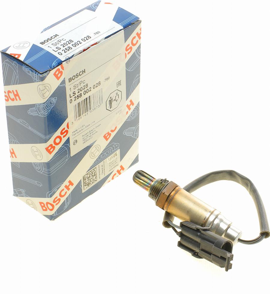 BOSCH 0 258 002 028 - Lambda sensörü www.parts5.com