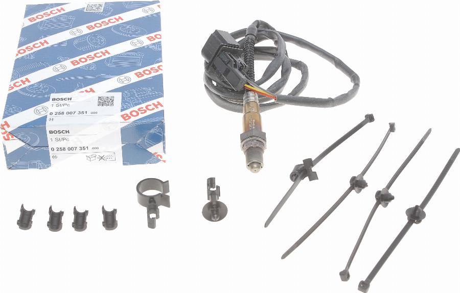 BOSCH 0 258 007 351 - Sonda Lambda parts5.com