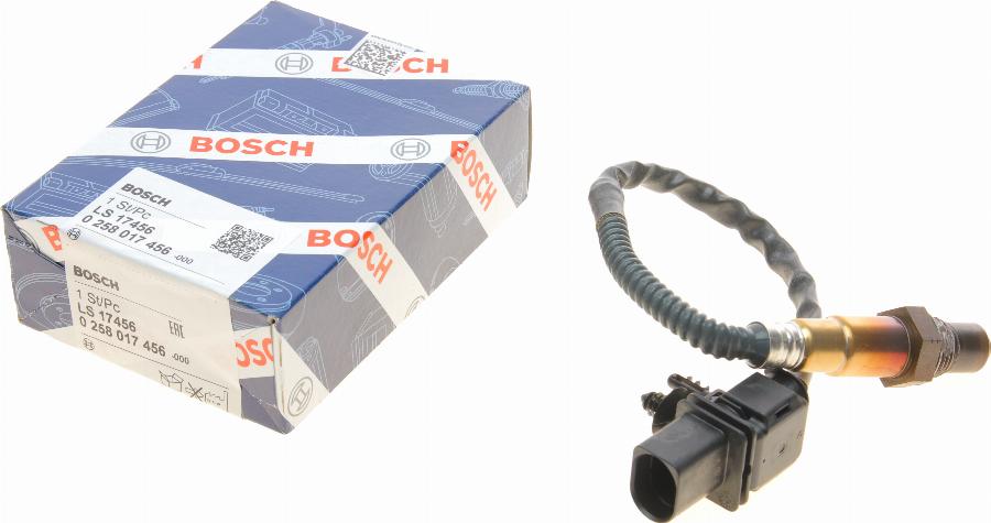 BOSCH 0 258 017 456 - Lambda Sensor www.parts5.com