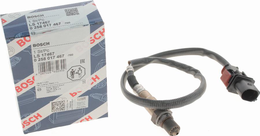 BOSCH 0 258 017 467 - Sonda lambda www.parts5.com