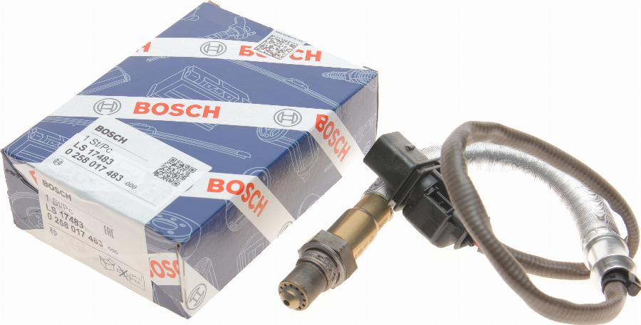 BOSCH 0 258 017 483 - Лямбда-зонд, датчик кислорода www.parts5.com