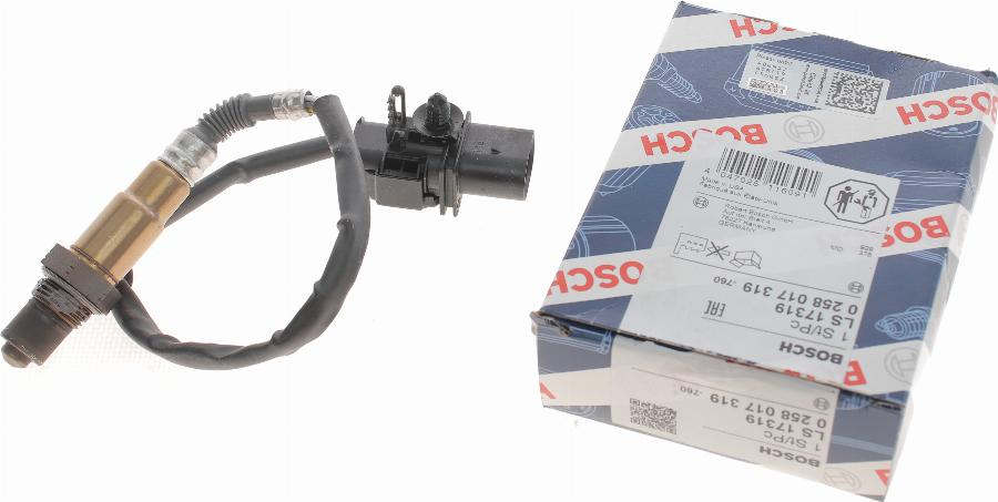 BOSCH 0 258 017 319 - Lambda Sensor www.parts5.com