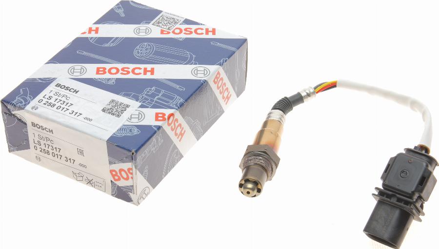 BOSCH 0 258 017 317 - Sonde lambda www.parts5.com