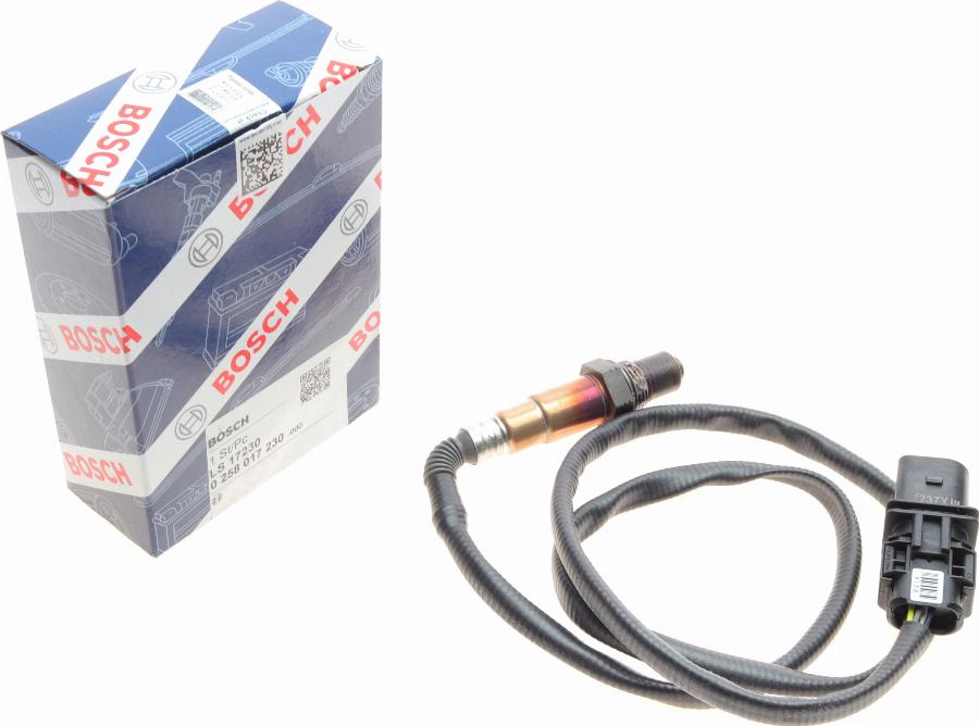 BOSCH 0 258 017 230 - Αισθητήρας λάμδα www.parts5.com