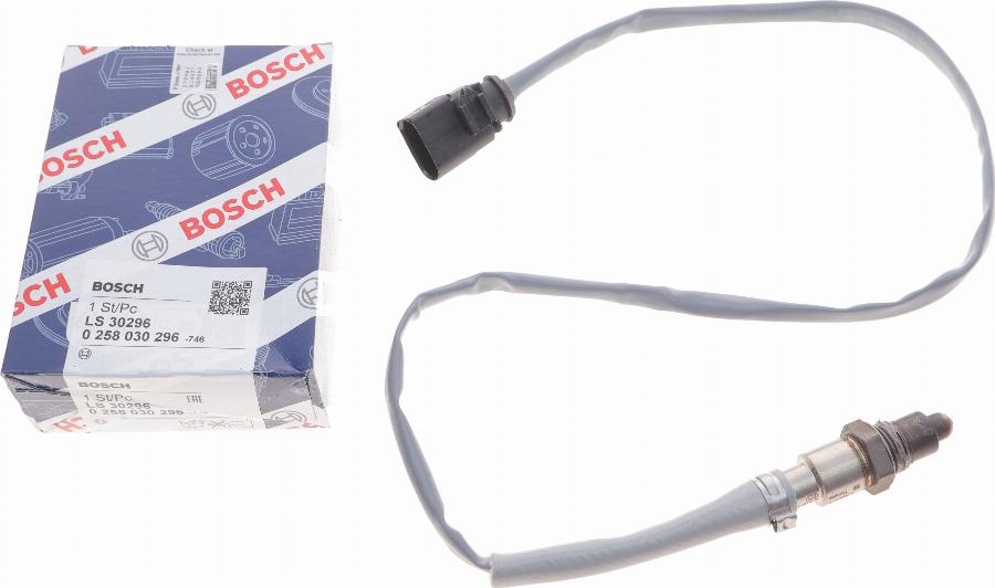 BOSCH 0 258 030 296 - Lambda Sensor parts5.com