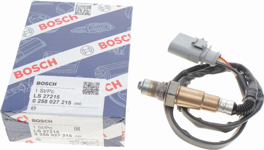 BOSCH 0 258 027 215 - Lambdaszonda www.parts5.com