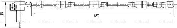 BOSCH 0 265 006 203 - Датчик ABS, частота вращения колеса www.parts5.com