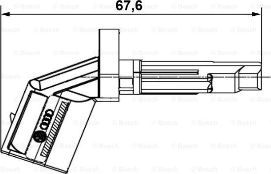 BOSCH 0 265 007 928 - Sensor, wheel speed parts5.com