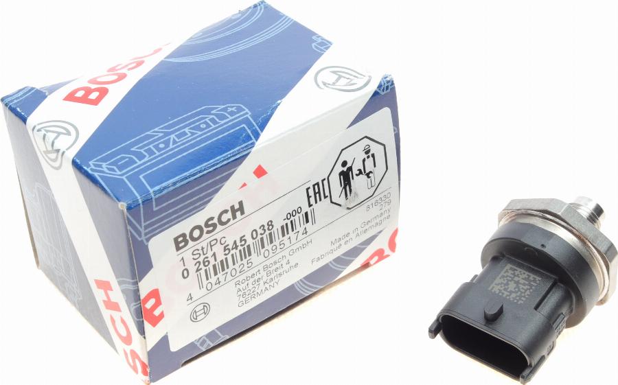 BOSCH 0 261 545 038 - Senzor, tlak goriva www.parts5.com