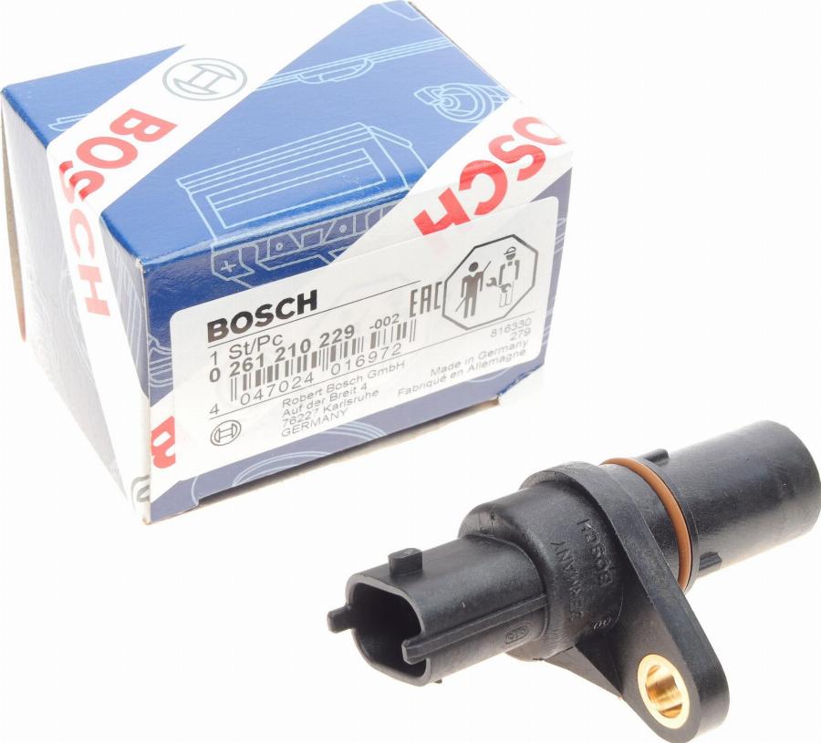 BOSCH 0 261 210 229 - Senzor impulsuri, arbore cotit www.parts5.com