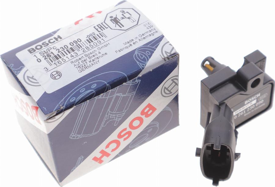 BOSCH 0 261 230 090 - Sensor, intake air temperature parts5.com