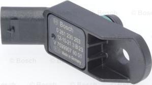 BOSCH 0 261 230 253 - Sensor, boost pressure www.parts5.com