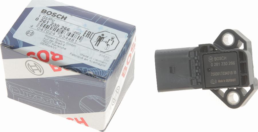 BOSCH 0 261 230 266 - Senzor, temperatura sesalnega zraka www.parts5.com