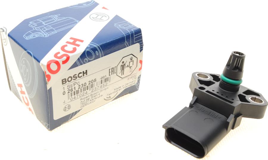 BOSCH 0 261 230 208 - Érzékelő, töltőnyomás www.parts5.com