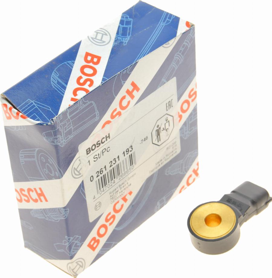 BOSCH 0 261 231 193 - Knock Sensor www.parts5.com