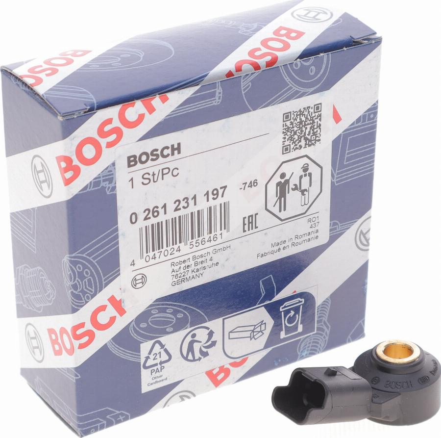 BOSCH 0 261 231 197 - Knock Sensor www.parts5.com