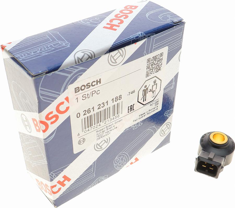 BOSCH 0 261 231 188 - Capteur de cognement www.parts5.com