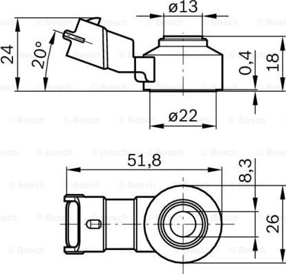 BOSCH 0 261 231 173 - Knock Sensor www.parts5.com