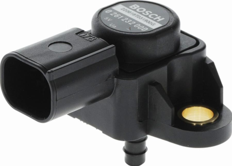 BOSCH 0 261 232 00D - Sensor, boost pressure www.parts5.com