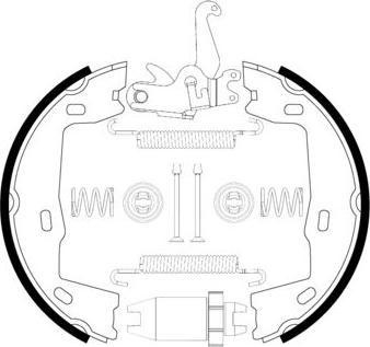 BOSCH 0 204 113 824 - Σετ σιαγόνων φρένων, χειρόφρενο www.parts5.com