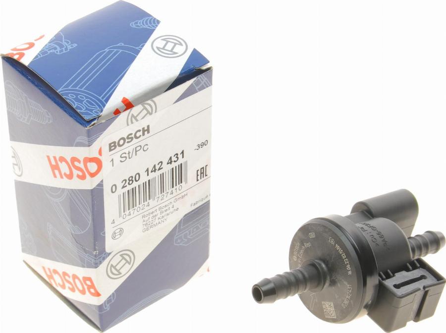 BOSCH 0 280 142 431 - Zawór wentylujący, zbiornik paliwa www.parts5.com