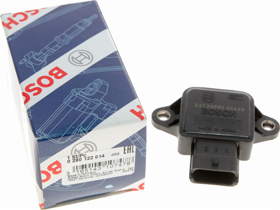 BOSCH 0 280 122 014 - Senzor, polozaj dusilne lopute uplinjaca www.parts5.com