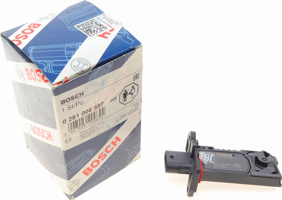 BOSCH 0 281 006 597 - Senzor debit aer www.parts5.com