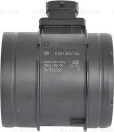 BOSCH 0 281 006 056 - Air Mass Sensor www.parts5.com