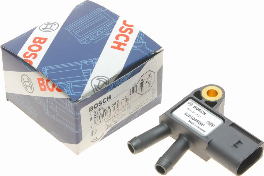 BOSCH 0 281 006 065 - Sensor, exhaust pressure www.parts5.com