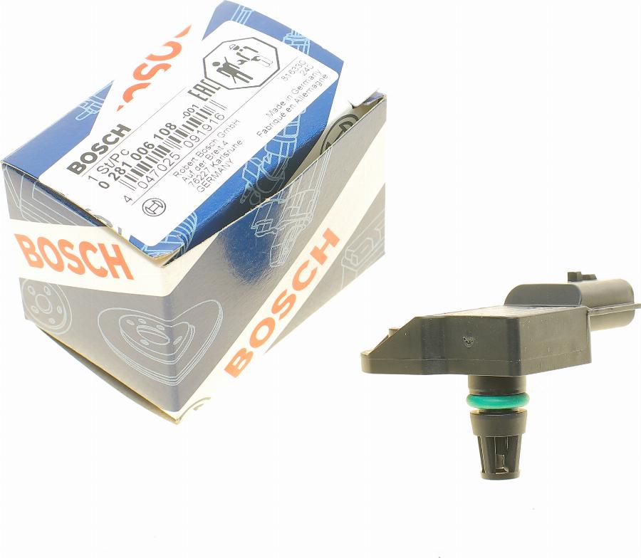 BOSCH 0 281 006 108 - Andur,kompressorirõhk www.parts5.com