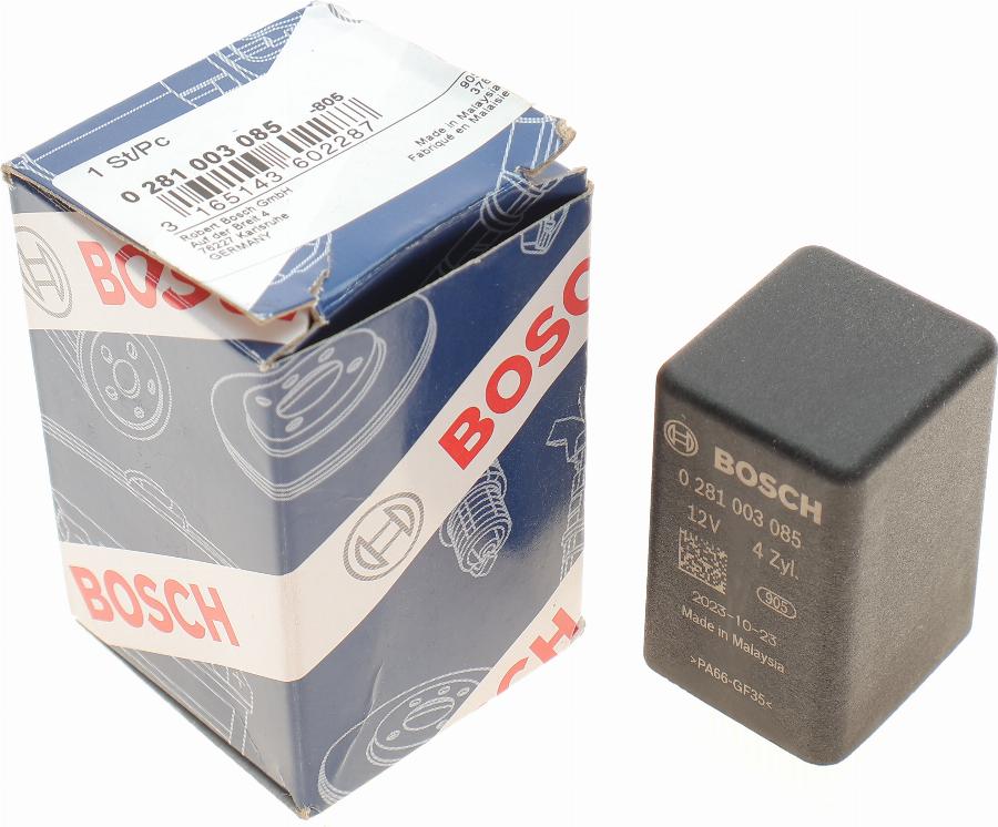 BOSCH 0 281 003 085 - Ohjainlaite, hehkutusjärjest. www.parts5.com