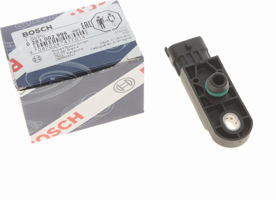 BOSCH 0 281 002 996 - Датчик, давление наддува www.parts5.com