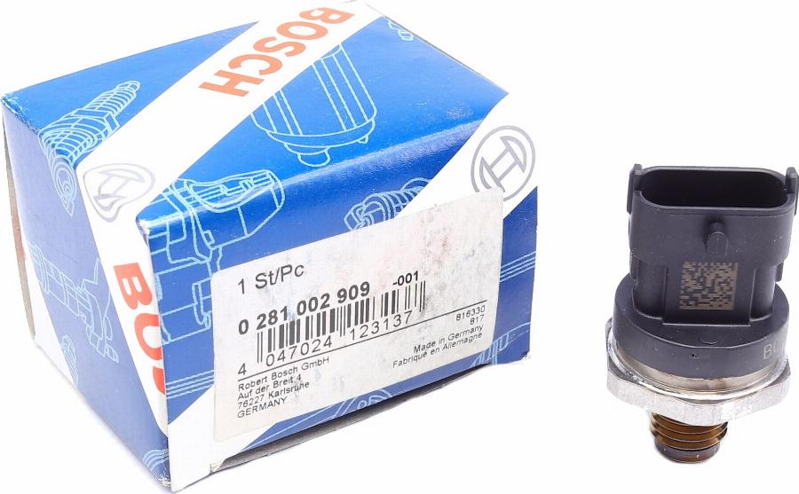 BOSCH 0 281 002 909 - Sensor, fuel pressure www.parts5.com