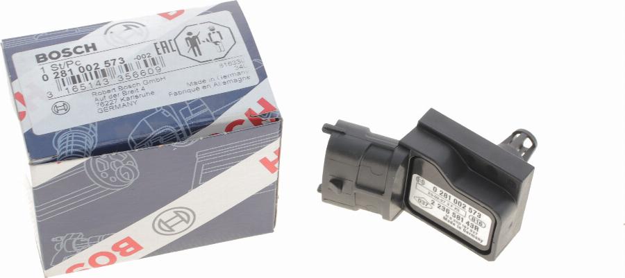 BOSCH 0 281 002 573 - Capteur, pression de suralimentation www.parts5.com