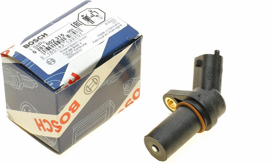 BOSCH 0 281 002 315 - Capteur d'angle, vilebrequin www.parts5.com